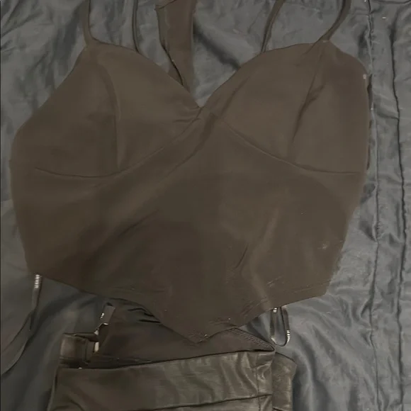 Bebe Black and Gray Kids Leggings - Picture 5 of 6